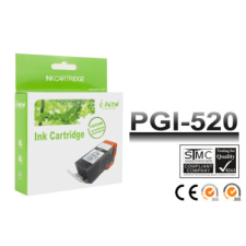 utángyártott Canon -hoz, PGI-520bk fekete CHIPES utángyártott tintapatron (≈350 oldalas) nyomtatópatron & toner