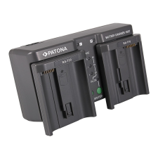 utángyártott Canon LPE4, LPE4N akkumulátorokhoz fényképezőgép dual töltőállomás (12.6V, 980mA) - Utángyártott digitális fényképező akkumulátor töltő