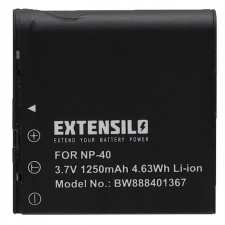 utángyártott Casio Exilim EX-FC150BK készülékhez kamera akkumulátor (3.7V, 1250mAh / 4.63Wh, Li-Ion) - Utángyártott egyéb videókamera akkumulátor