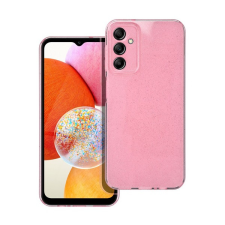 utángyártott Clear 2mm Samsung Galaxy A14 5G / A14 4G csillámos tok, rózsaszín (5903396226748) tok és táska