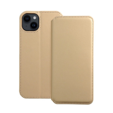 utángyártott Dual Pocket Apple iPhone 14 Plus, flip tok, arany tok és táska