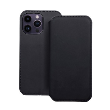 utángyártott Dual Pocket Apple iPhone 14 Pro Max, flip tok, fekete tok és táska