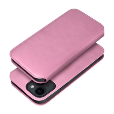 utángyártott Dual Pocket Apple iPhone 15 Plus flip tok, rózsaszín tok és táska