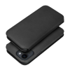 utángyártott Dual Pocket Apple iPhone 15 Pro Max flip tok, fekete
