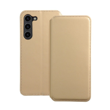 utángyártott Dual Pocket Samsung S24 ULTRA flip tok, arany tok és táska