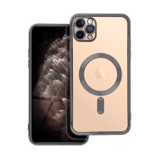 utángyártott Electro Mag Apple iPhone 11 Pro Max MagSafe szilikon tok, fekete tok és táska