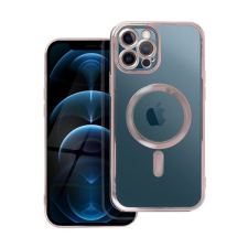 utángyártott Electro Mag Apple iPhone 12 Pro Max MagSafe szilikon tok, rozéarany tok és táska