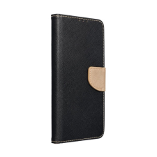 utángyártott Fancy flip tok Samsung S24 PLUS fekete / arany tok és táska