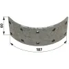 utángyártott Fékbetét Deutz-Fahr - 187 x 60 x 5 mm