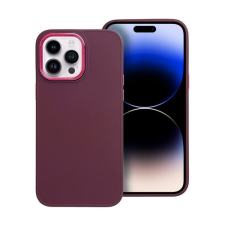 utángyártott Frame Apple iPhone 14 Pro Max szilikon tok, lila tok és táska
