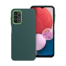 utángyártott Frame Samsung Galaxy A13 4G közepesen ütésálló tok kameravédő kerettel, zöld tok és táska