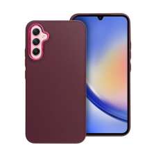 utángyártott Frame Samsung Galaxy A34 5G közepesen ütésálló tok kameravédő kerettel, lila tok és táska