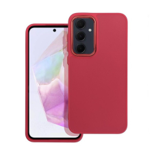 utángyártott Frame Samsung Galaxy A35 5G közepesen ütésálló tok kameravédő kerettel, magenta tok és táska
