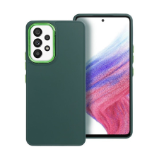 utángyártott Frame Samsung Galaxy A53 5G közepesen ütésálló tok kameravédő kerettel, zöld tok és táska