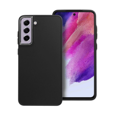utángyártott Frame Samsung Galaxy S21 FE közepesen ütésálló tok kameravédő kerettel, fekete tok és táska