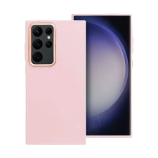 utángyártott Frame Samsung Galaxy S23 Ultra közepesen ütésálló tok kameravédő kerettel, rózsaszín tok és táska