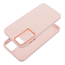 utángyártott Frame Samsung Galaxy S25 Edge közepesen ütésálló tok kameravédő kerettel, rózsaszín tok és táska