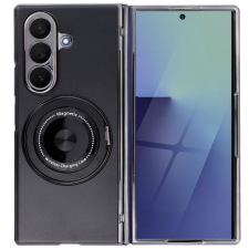 utángyártott Gear Samsung Galaxy Z Fold 7 mágneses hátlap tok, fekete tok és táska