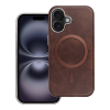 utángyártott Gentleman iPhone 13 Pro MagSafe kompatibilis ECO bőr tok, kameravédő peremmel, barna