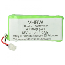 utángyártott Husqvarna 580683301 helyettesítő szerszámgép akkumulátor (Li-Ion, 4000mAh / 72Wh, 18V) - Utángyártott barkácsgép akkumulátor