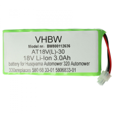 utángyártott Husqvarna 580683303 helyettesítő szerszámgép akkumulátor (Li-Ion, 3000mAh / 54Wh, 18V) - Utángyártott barkácsgép akkumulátor