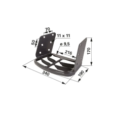 utángyártott Lépcsőfok Case IH 280340A1 autóalkatrész