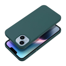 utángyártott Matt Apple iPhone 16 szilikon tok, sötétzöld tok és táska