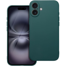 utángyártott Matt szilikon Apple iPhone 16e tok, sötétzöld tok és táska