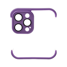 utángyártott Mini bumper szilikon tok, Apple iPhone 12 Pro Max, lila tok és táska