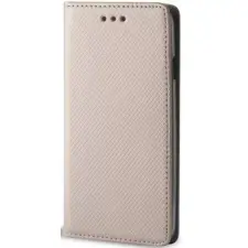 utángyártott Motorola Edge 40 Pro, Oldalra nyíló tok, stand, Smart Magnet, arany tok és táska