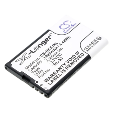 utángyártott Nokia Lumia 520 készülékhez mobiltelefon akkumulátor (Li-ion, 3.7V, 1200mAh / 4.44Wh) - Utángyártott mobiltelefon akkumulátor