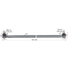 utángyártott Nyomtávrúd New Holland 5142234 - M18 x 1,5, hossz 1 558 mm