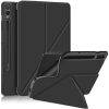 utángyártott Origami Smart Case Samsung Galaxy Tab S6 Lite (2020 / 2022 /2024) mappa tok, érintőceruza tartóval, fekete