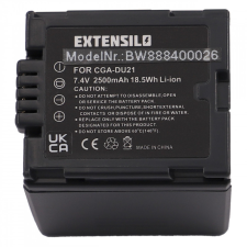 utángyártott Panasonic CGA-DU07 helyettesítő kamera akkumulátor (7.4V, 2500mAh / 18.5Wh, Lithium-Ion) - Utángyártott panasonic videókamera akkumulátor