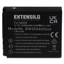 utángyártott Panasonic CGA-S005 / DMW-BCC12 akkumulátor - 1250mAh (3.7V) - Utángyártott digitális fényképező akkumulátor