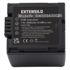 utángyártott Panasonic PV-GS70 készülékhez kamera akkumulátor (7.4V, 2500mAh / 18.5Wh, Lithium-Ion) - Utángyártott panasonic videókamera akkumulátor