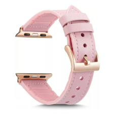 utángyártott Phoner Apple Watch műbőr/szilikon 38/40/41mm, rózsaszín okosóra kellék