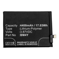 utángyártott Redmi K40 Ulta, M2012K11AC, M2012K11C készülékekhez mobiltelefon akkumulátor (Li-Polymer) - Utángyártott mobiltelefon akkumulátor
