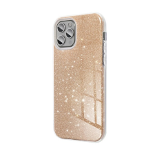 utángyártott Samsung Galaxy S25 csillámos hátlap tok, arany (5903396338458) tok és táska