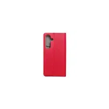 utángyártott Samsung Galaxy S25 SM-S931, Oldalra nyíló tok, stand, Smart Magnet, piros tok és táska
