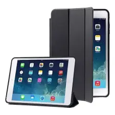 utángyártott Samsung Galaxy Tab A11+ / Tab A9+ mappa tok, Trifold, fekete tok és táska