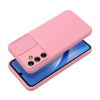 utángyártott Slide Samsung Galaxy A34 5G, kameravédős szilikon tok, rózsaszín