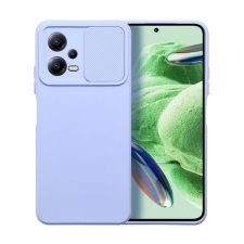 utángyártott Slide Xiaomi Redmi Note 12 5G, kameravédős szilikon tok, levendula tok és táska