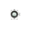 utángyártott Tanksapka Fiat 5105346 - M60 × 2 mm menettel