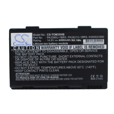 utángyártott Toshiba Satellite M40X-118 készülékhez laptop akkumulátor (Li-ion, 14.8V, 4400mAh) - Utángyártott toshiba notebook akkumulátor