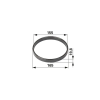 utángyártott Vezetőgyűrű Steyr 135700411061 - 155 x 165 x 19,8 mm