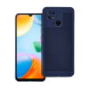 utángyártott Xiaomi Redmi 10C, Műanyag hátlap védőtok, légáteresztő, lyukacsos minta, Breezy, sötétkék