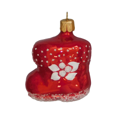  Üveg Cipő 6 cm karácsonyfadísz