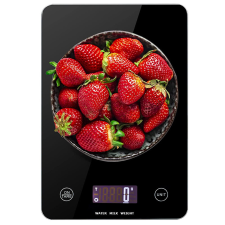 Üveg elektronikus konyhamérleg 5 kg-ig LCD kijelzővel konyhai eszköz