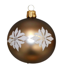  Üveg gömb Barna 8 cm karácsonyfadísz